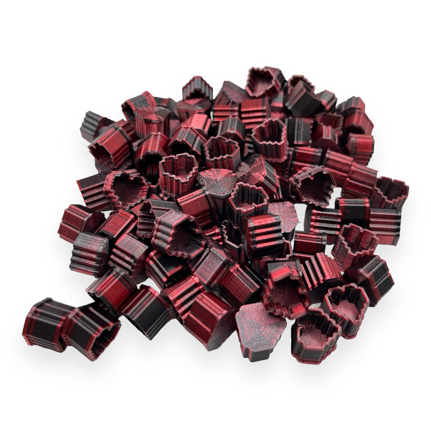 Pixel Heart Shaped Ink Caps for Creative Tattoo Artists