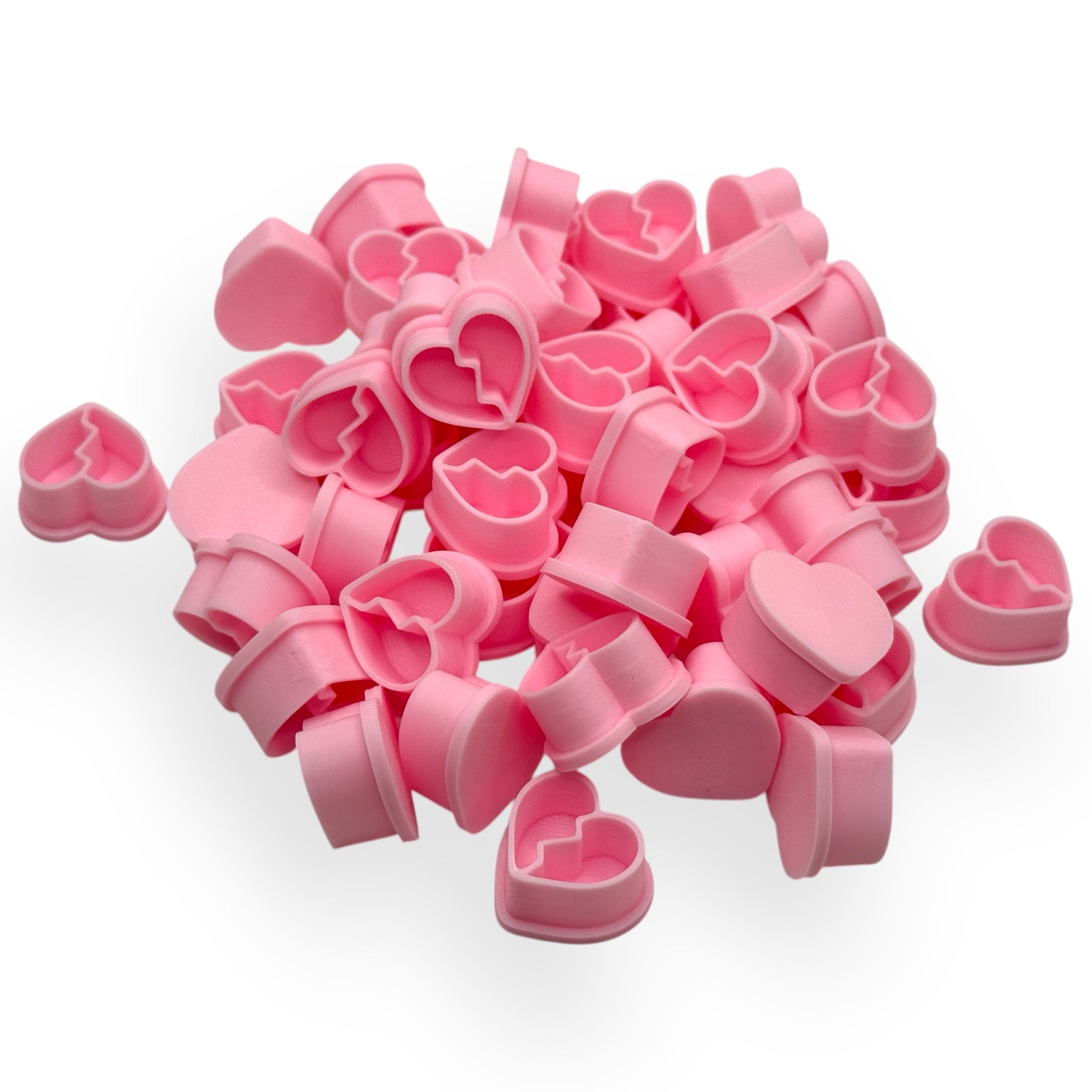 Pixel Heart Shaped Ink Caps for Creative Tattoo Artists – The Creepy Caps